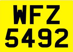 &nbsp; WFZ 5492 Registration Number&nbsp;