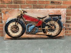 Modern Metal Motorbike Wall Art&nbsp;