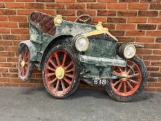 Large Cast Aluminium Vintage Car Wall Art