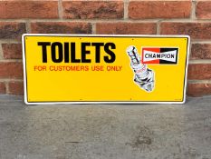 Champion Toilets Aluminium Sign
