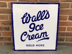 Walls Ice Cream Enamel Sign