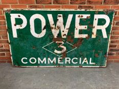 Power 3 Commercial Enamel Sign