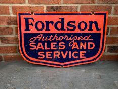 Fordson Sales and Service Enamel Sign