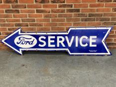 Enamel Large Ford Service Arrow Sign&nbsp;