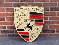 Porsche Cast Aluminium Emblem Sign