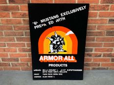 Armorall Mustang Sign on Board