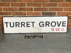 Turret Grove Road Sign and Disabled Driver Sign (2)