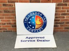 London Taxi Sign and Approved Garage Services Sign (2)
