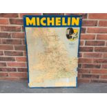 Tin Michelin Map Sign