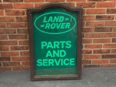Land Rover Parts and Service Made Sign