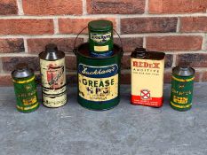 Collection of Grease and Oil Tins
