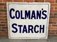 Colmans Starch Enamel Sign