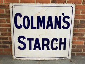 Colmans Starch Enamel Sign