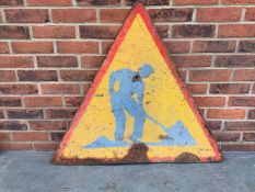 Metal Workman Road Sign