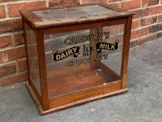 Mahogany Cased Cadbury's Painted Cabinet