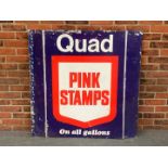 Quad Pink Stamps Aluminium Sign