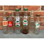 Six Glass Motor Oil Bottles