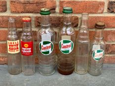 Six Glass Motor Oil Bottles