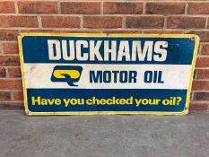 Duckhams Motor Oil Aluminium Sign