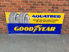 Goodyear Aquatred Tyre's Aluminium Sign a/f