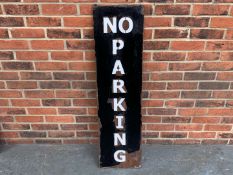 Metal “No Parking” Sign