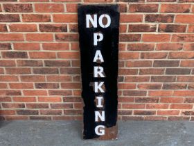 Metal “No Parking” Sign