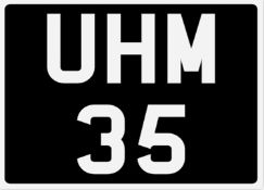 &nbsp; UHM 35 Registration Number