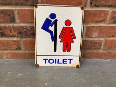 Novelty Toilet Enamel Sign&nbsp;