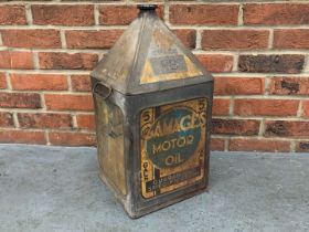 &nbsp;1920/30's Gamages Motor Oil Can