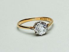 Diamond solitaire ring