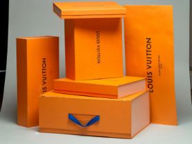 Selection of Louis Vuitton boxes and bag