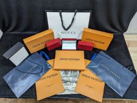 Selection of gift bags and boxes