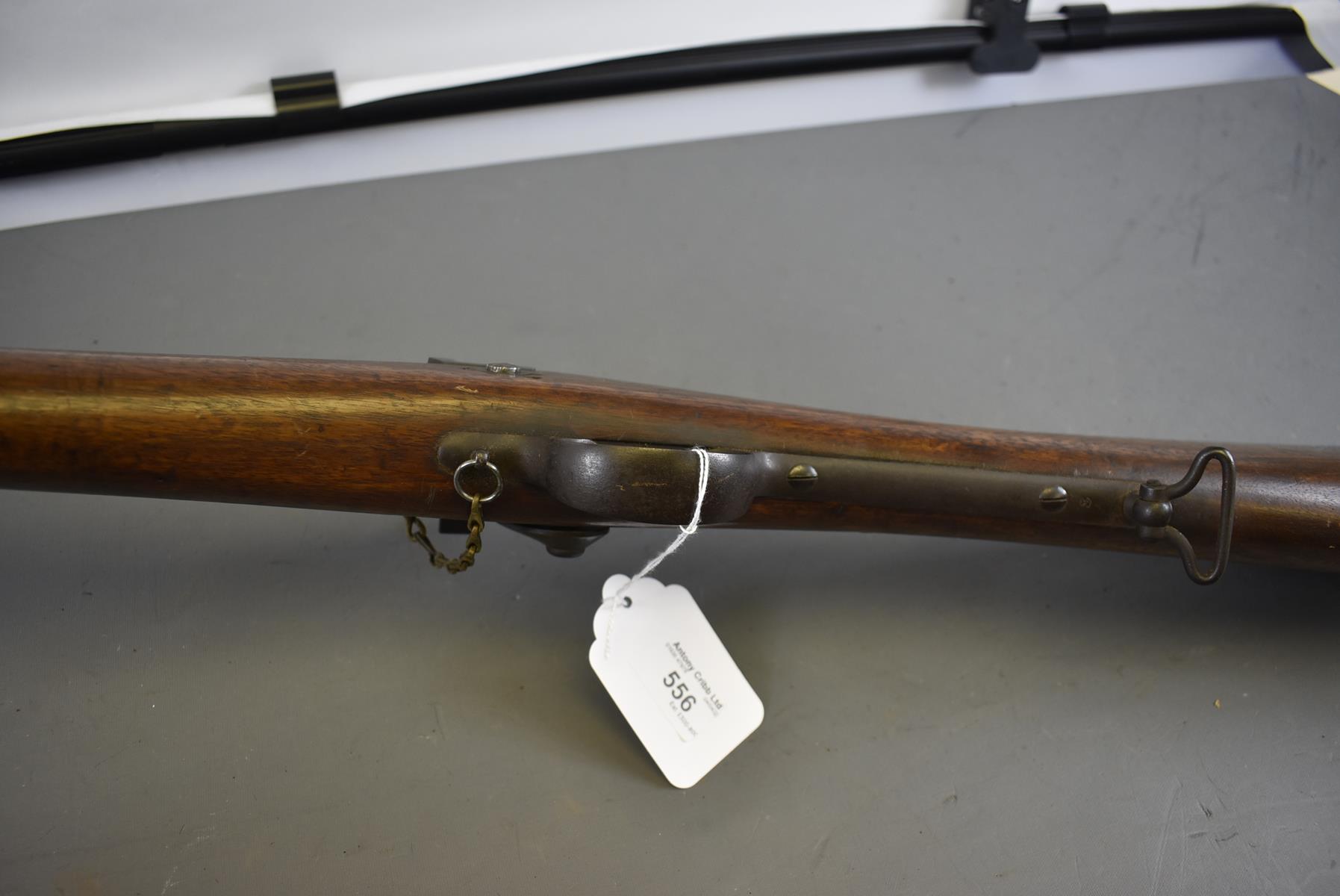 A RARE AND POSSIBLY UNIQUE .500 MILITARY BREECH LOADING PERCUSSION TRIALS RIFLE, 87cm barrel cut - Image 10 of 12