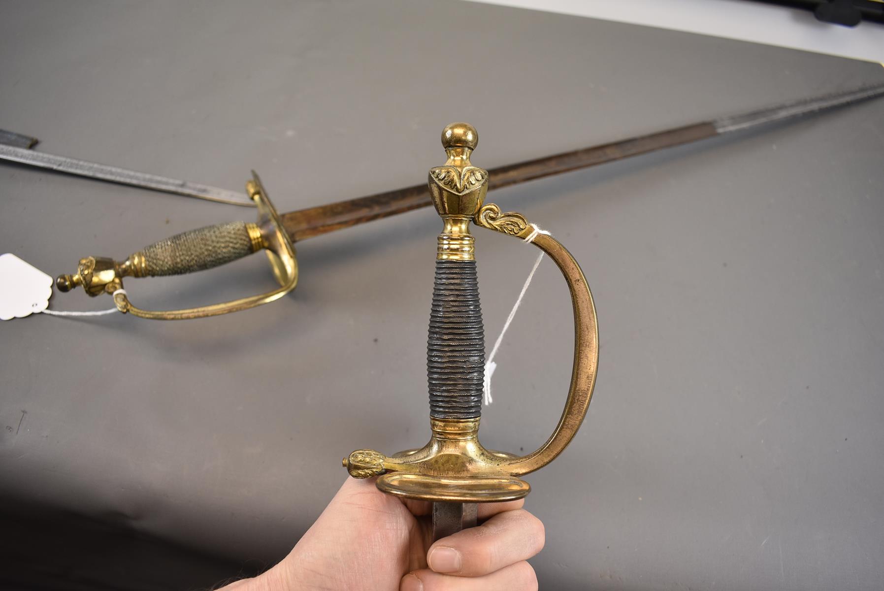 A 1796 PATTERN INFANTRY OFFICER'S SWORD OF THE BERMONDSEY VOLUNTEERS, 81cm blade decorated with - Image 14 of 14