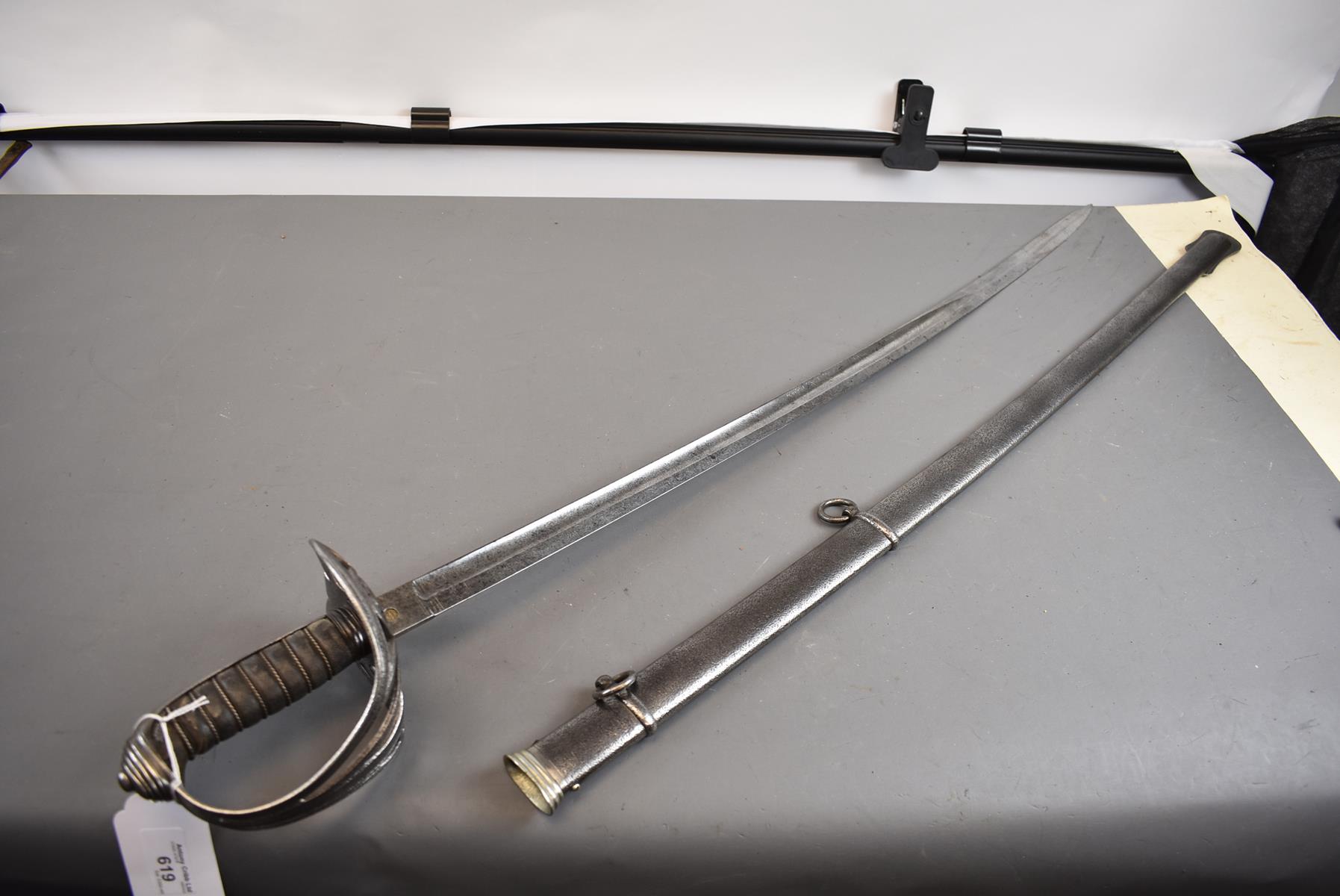 A WORCESTER RIFLES OFFICER'S PRESENTATION SWORD, 82cm curved blade etched with scrolling foliage, - Image 2 of 10