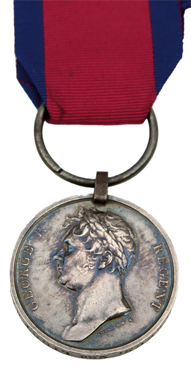 WATERLOO MEDAL TO GOTTFRIED ZEUS, 2nd LIGHT BATT. K.G.L. Original suspender, good, very little age