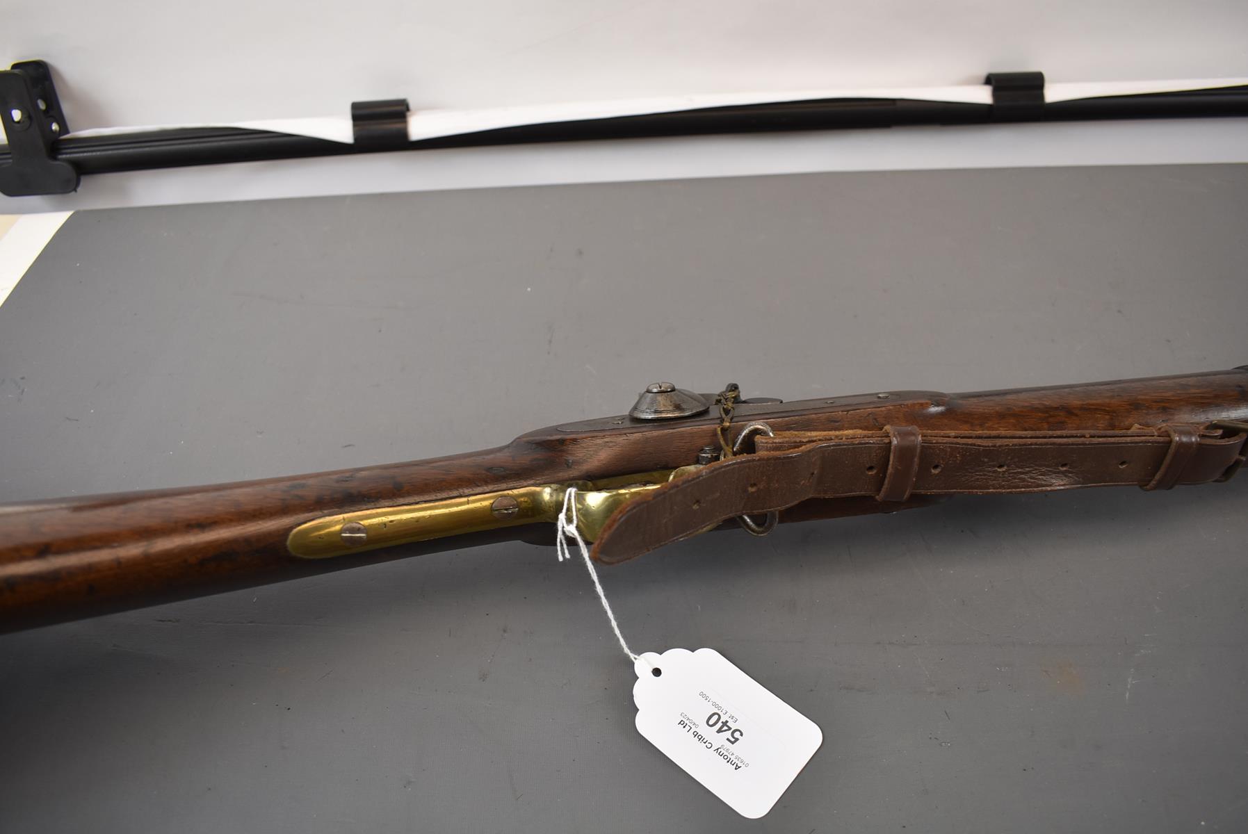 A .577 CALIBRE THREE BAND ENFIELD SERVICE RIFLE, 39inch sighted barrel fitted with ramp and ladder - Image 6 of 10