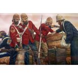 OF RORKES DRIFT INTEREST, original watercolour illustration by Richard Collins from the book "