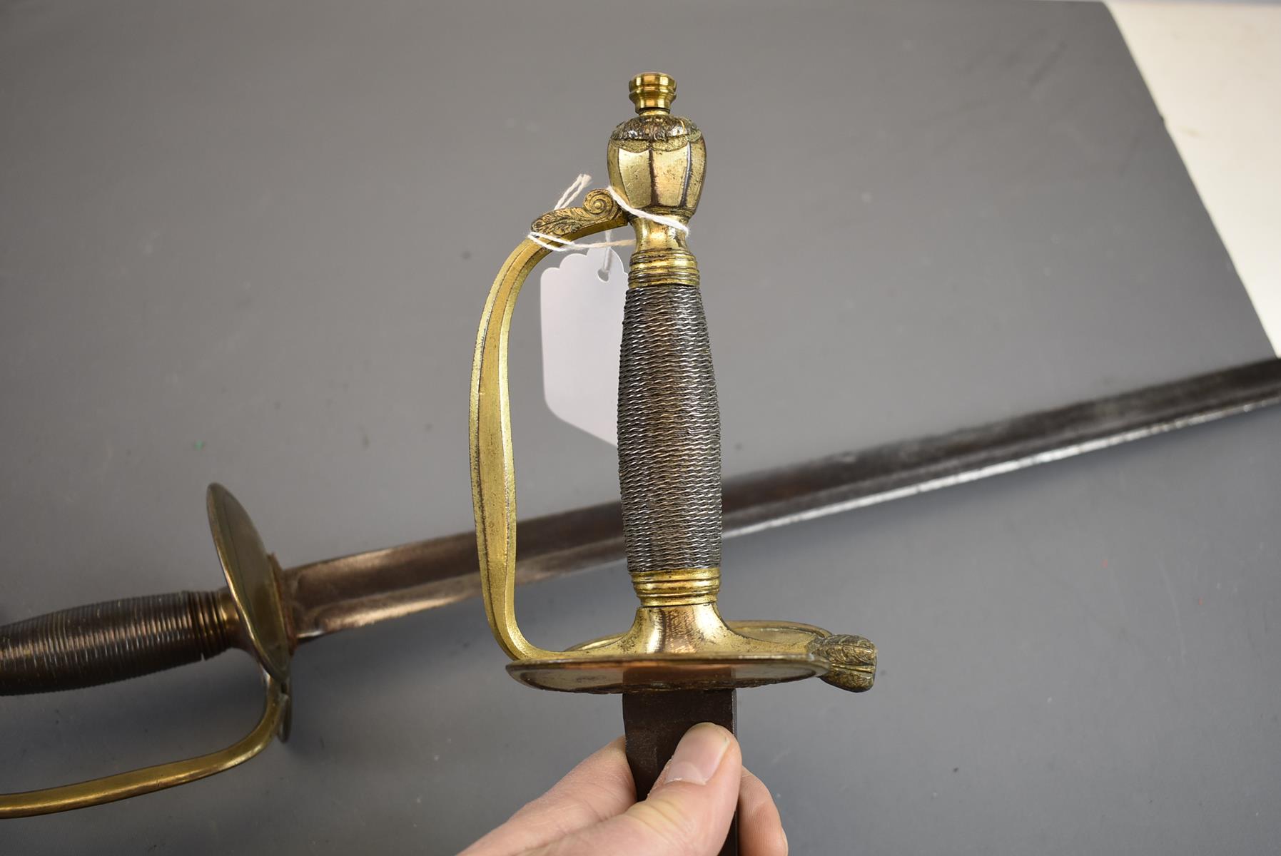 A 1796 PATTERN INFANTRY OFFICER'S SWORD OF THE ALDERLEY VOLUNTEERS, 80.75cm blade decorated with - Image 14 of 15