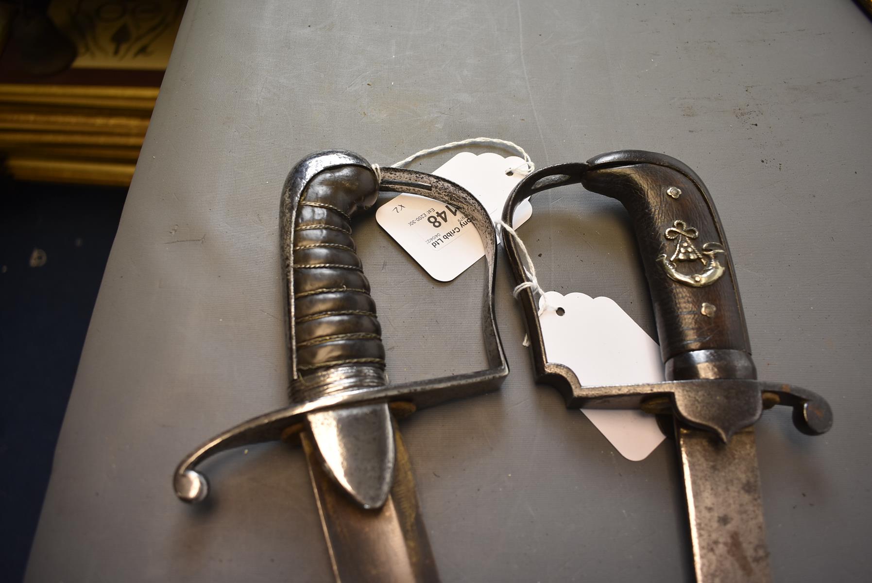 A GEORGIAN LIGHT COMPANY OFFICER'S SWORD, 77.5cm blade, characteristic steel hilt with shaped - Image 7 of 8