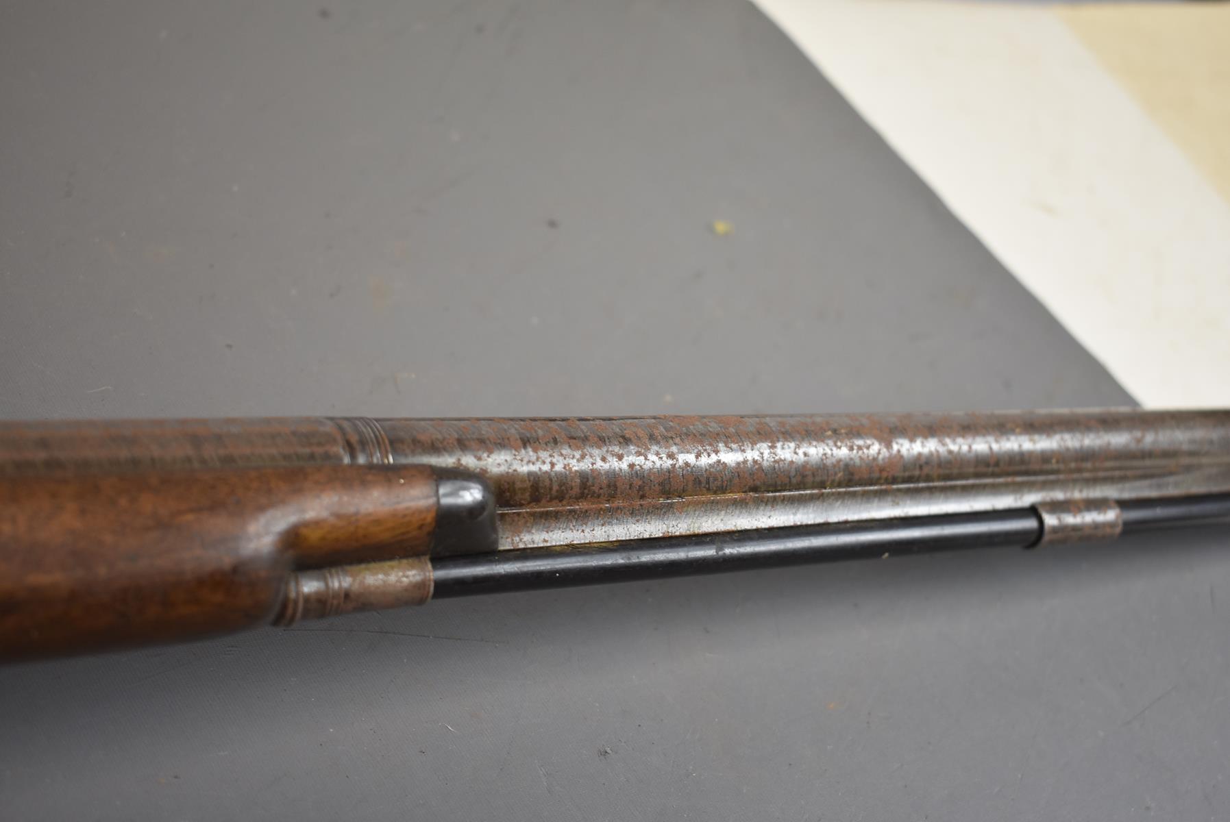 AN 18-BORE PERCUSSION SPORTING GUN BY WHEELER & SON, 32inch sighted multi-stage barrel engraved - Image 6 of 13