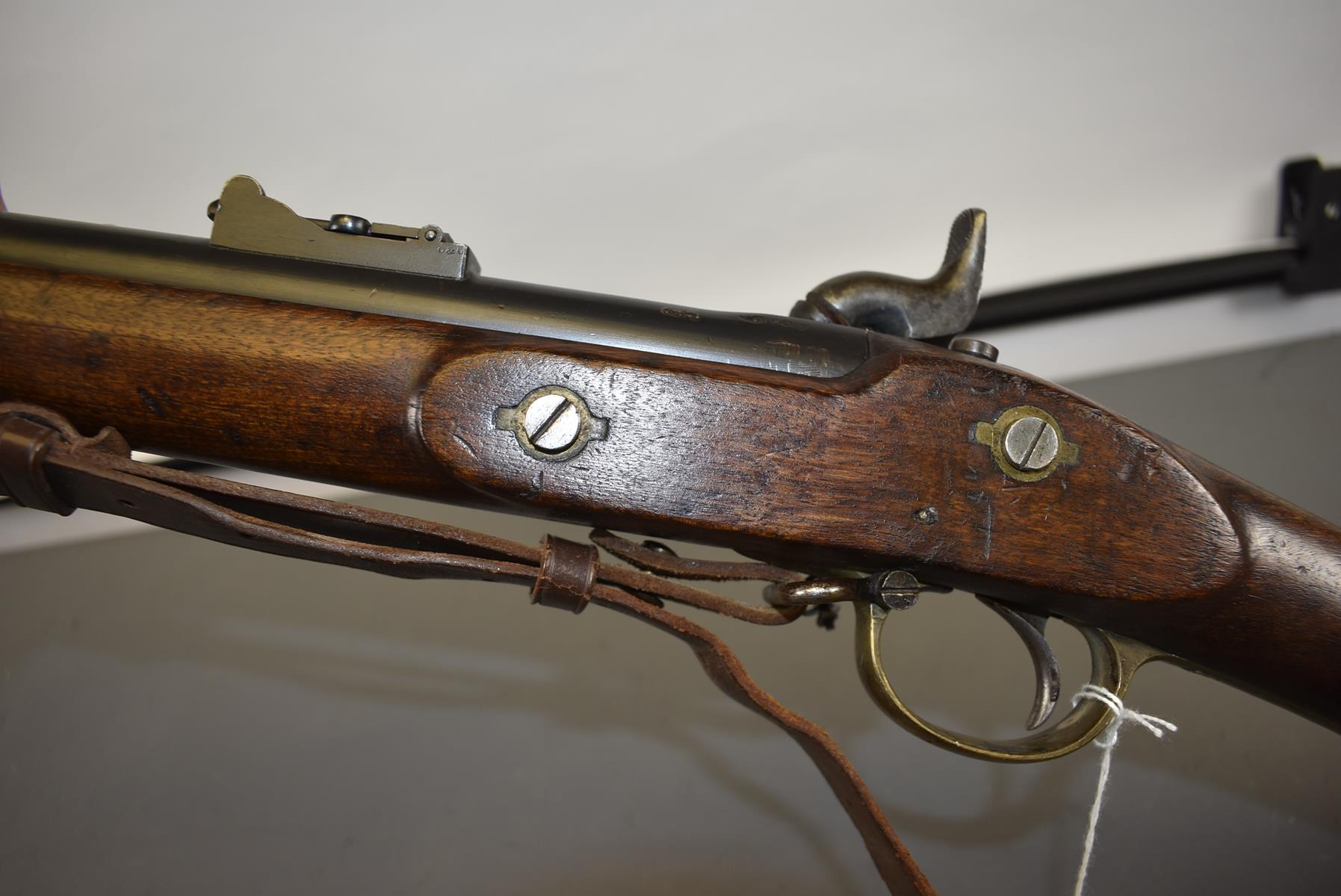 A .577 CALIBRE THREE BAND ENFIELD SERVICE RIFLE, 39inch sighted barrel fitted with ramp and ladder - Image 8 of 10