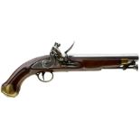 A .650 CALIBRE FLINTLOCK NEW LAND PATTERN SERVICE PISTOL, 9inch barrel, lock stamped with a crown
