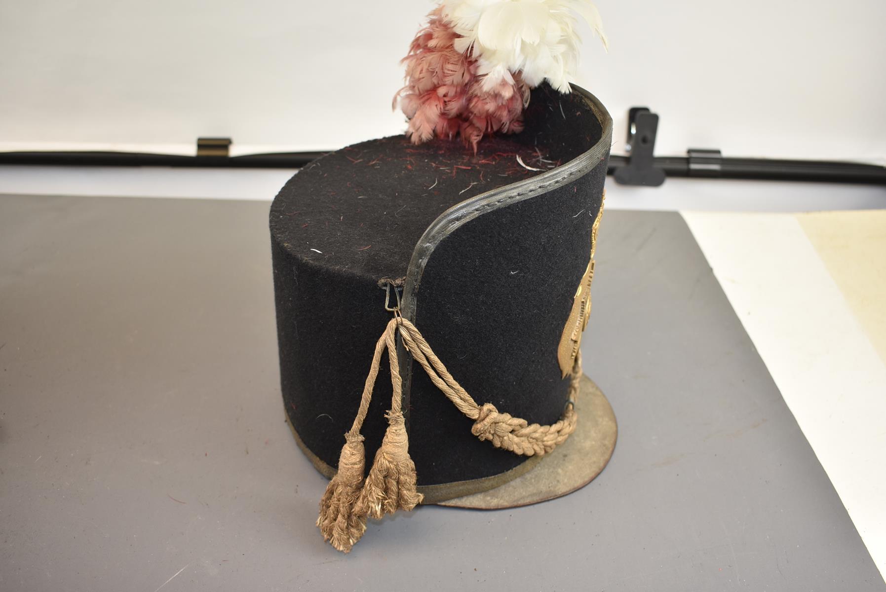 COLDSTREAM GUARDS SENIOR NCO'S 1812-1816 REPLICA SHAKO. Late 19th or early 20th Century example in - Image 6 of 9