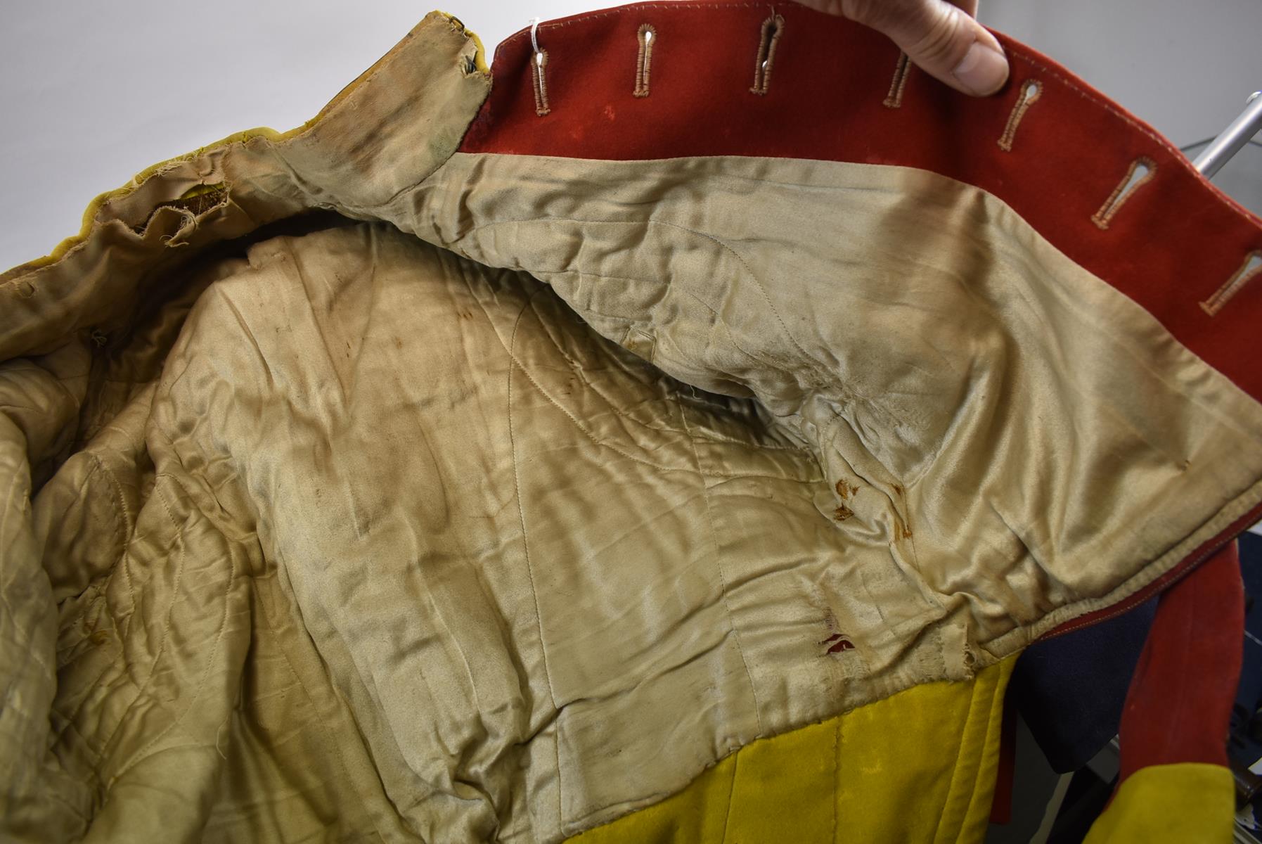 A BRITISH MILITARY MUSICIAN'S COATEE, scarlet cloth with white tape 'lace', now fitted with civilian - Image 22 of 24