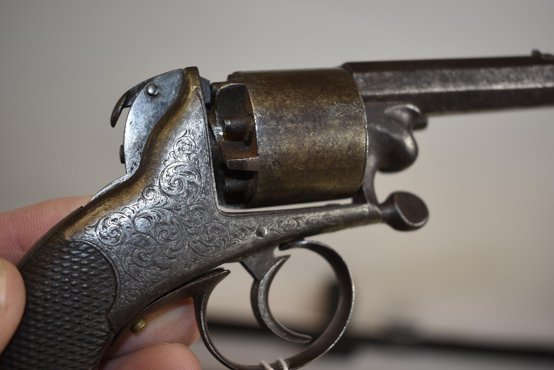 AN UNUSUAL 120-BORE FIVE-SHOT PERCUSSION POCKET REVOLVER BY VEISEY & SON, 2.5inch sighted - Image 4 of 10