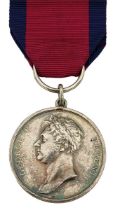 WATERLOO MEDAL TO WILLIAM ASTON, 16th or QUEEN'S LIGHT DRAG. Replaced soldered suspender, clip