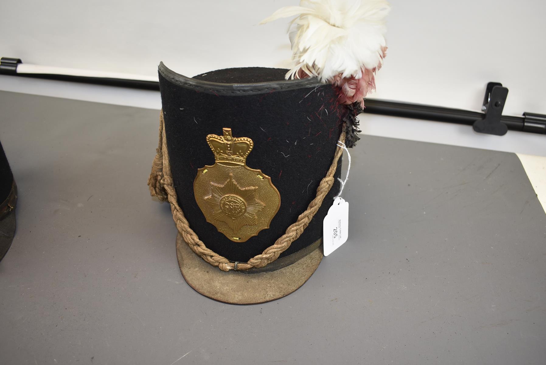 COLDSTREAM GUARDS SENIOR NCO'S 1812-1816 REPLICA SHAKO. Late 19th or early 20th Century example in - Image 2 of 9