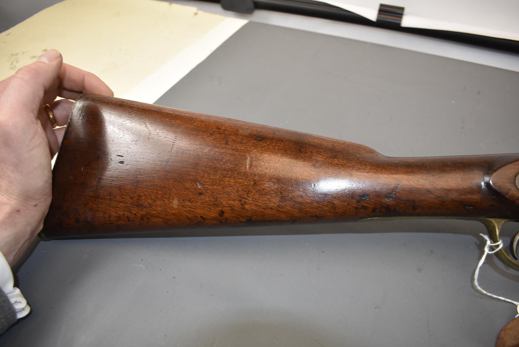 A .577 CALIBRE THREE BAND ENFIELD SERVICE RIFLE, 39inch sighted barrel fitted with ramp and ladder - Image 3 of 10