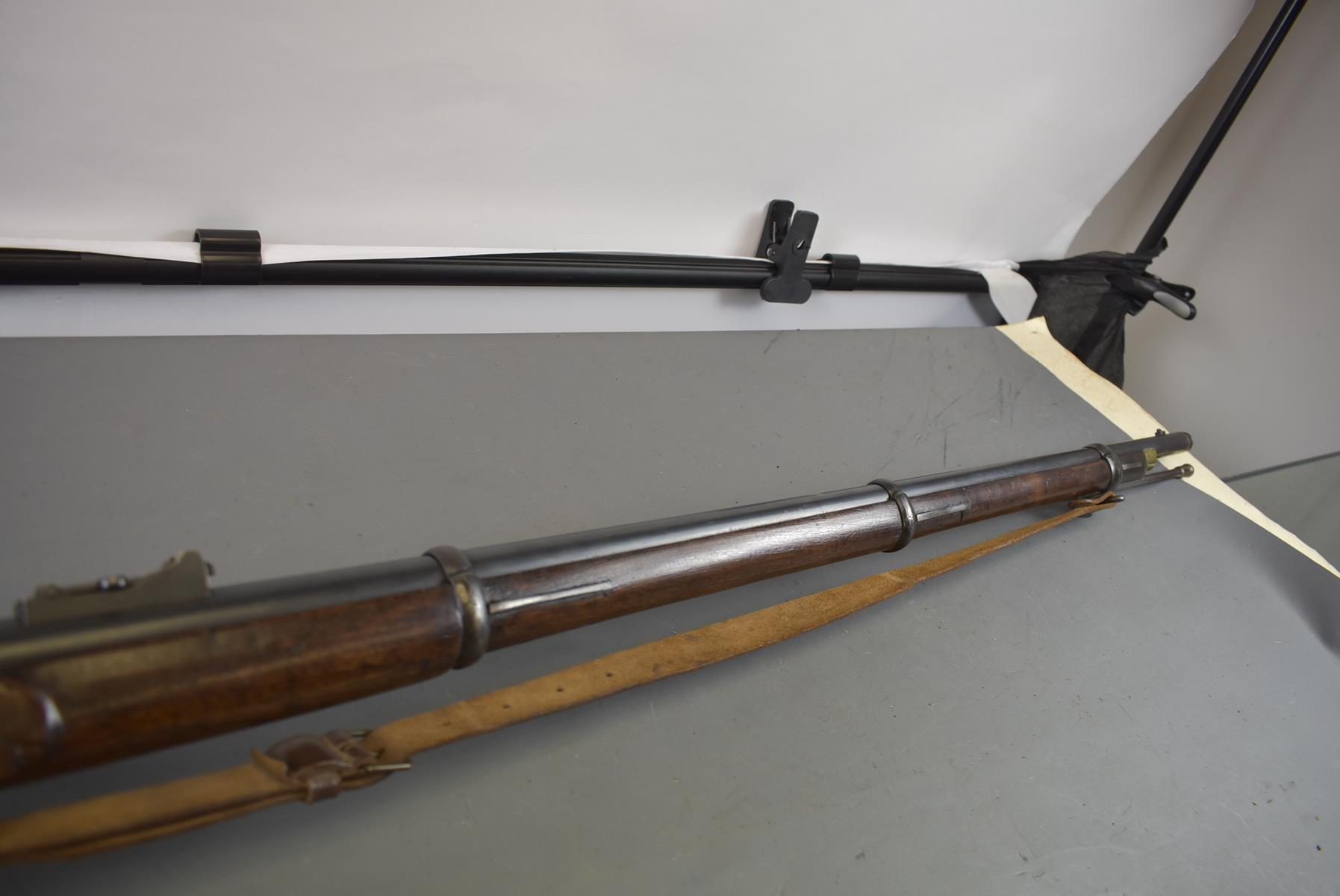 A .577 CALIBRE THREE BAND ENFIELD SERVICE RIFLE, 39inch sighted barrel fitted with ramp and ladder - Image 5 of 10